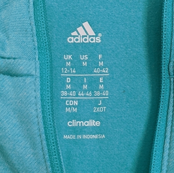 Adidas Running Women's Blue Pullover Size Medium Quarter Zip - Picture 4 of 8